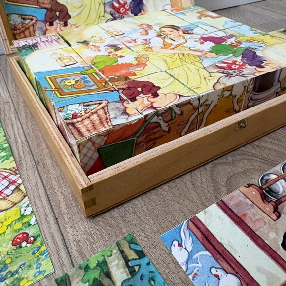 Vintage Eichhorn Fairy Tale Wooden Block Puzzle – Complete Set in Case - Picture 5 of 8